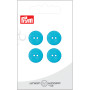 Prym Flat Plastic Button Turquoise 15mm - 4 pcs