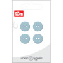 Prym Flat Plastic Button Light Blue 15mm - 4 pcs