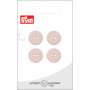 Prym Flat Plastic Button Pink 15mm - 4 pcs