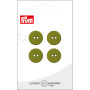 Prym Flat Plastic Button Olive 15mm - 4 pcs