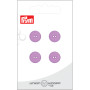 Prym Flat Plastic Button Purple 12mm - 4 pcs