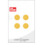 Prym Flat Plastic Button Yellow 12mm - 4 pcs