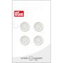 Prym Plastic Button White 15mm - 4 pcs