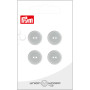 Prym Plastic Button Transparent 15mm - 4 pcs