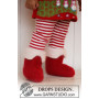 Baby Christmas Slippers by DROPS Design - Felted Baby Christmas Slippers Pattern size 21 - 48