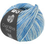 Lana Grossa Cool Wool Yarn 6523 Neon Blue / Soft Blue