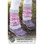 Forest Dance Legwarmers by DROPS Design - Knitted Leg Warmers with Nordic Pattern size 3 - 12 years