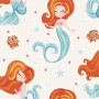 Cotton Jersey Print Fabric 150cm 002 Mermaids - 50cm
