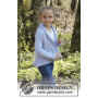 Alvina by DROPS Design - Knitted Circle Jacket with Leaf Pattern size 3 - 12 years