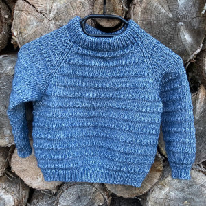 Texture Sweater by Knit by Nees - Yarn Kit for Texture Sweater, Sizes 2 - 10 years