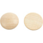 Wooden buttons, D 30 mm, thickness 6 mm, 150 pc/ 1 pack