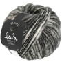 Lana Grossa Lala Berlin Flamy Yarn 102 Mellow Dark Grey/Off White