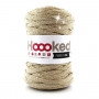 Hoooked Ribbon XL Fabric Yarn Unicolor Lurex 2 Golden Dust
