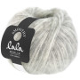 Lana Grossa Lala Berlin Smoothy Yarn 09 Off White/Light Grey