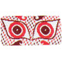 The Queen's Embroidery embroidery kit - Athene glasses case red 10 x 17 cm - Design by Queen Margrethe II