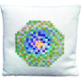 The Queen's Embroidery embroidery kit - Myosotis cushion embroidery 30 x 30 cm - Design by Queen Margrethe II