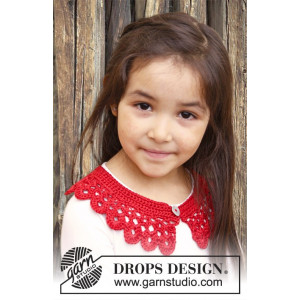 Jocelyn by DROPS Design - Crochet Christmas collar Pattern 40 cm