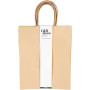 Paper Bag, brown, H: 33 cm, W: 26x13 cm, 125 g, 10 pc/ 10 pack