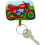 Permin Embroidery Kit Motor Bike 7x5cm