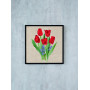 Permin Embroidery Kit Tulips 30x30cm