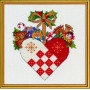 Permin Embroidery Kit Heart 25x25cm