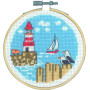 Permin Embroidery Kit Lighthouse Ø10cm