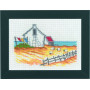 Permin Embroidery Kit Sheep at the beach 18x13cm