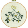 Permin Embroidery Kit Mistletoe Ø18cm