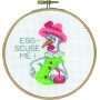 Permin Embroidery Kit Egg-scuse Me Ø13cm