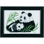 Permin Embroidery Kit Panda 14x9cm