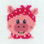 Permin Embroidery Kit Pig 8x8cm