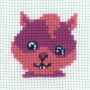 Permin Embroidery Kit Squirrel 8x8cm