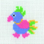 Permin Embroidery Kit Parrot 8x8cm