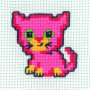 Permin Embroidery Kit Cat 8x8cm