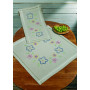 Permin Embroidery Kit Flowers 40x80cm