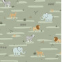 Cotton Jersey Print Fabric 150 cm 026 Animals - 50cm