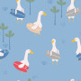 Cotton Jersey Print Fabric 150 cm 003 Birds - 50cm