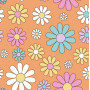 Cotton Jersey Print Fabric 150 cm 36 Flowers - 50cm