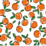 Cotton Jersey Print Fabric 150 cm 050 Oranges - 50cm