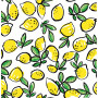 Cotton Jersey Print Fabric 150 cm 050 Lemons- 50cm