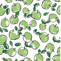 Cotton Jersey Print Fabric 150 cm 050 Apples - 50cm
