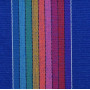 Canvas w/Stripes Fabric 150 cm 005 Multi - 50 cm