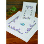 Permin Embroidery Kit Flowers 40x80cm