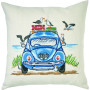 Permin Embroidery Kit Car and seagulls 38x38cm