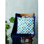 Permin Embroidery Kit Blue squares 38x38cm