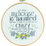 Permin Embroidery Kit Haunted House Ø20cm