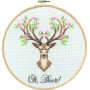 Permin Embroidery Kit Deer Ø20cm
