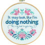 Permin Embroidery Kit Doing Nothing Ø20cm