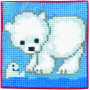 Permin Embroidery Kit Children's Kit Polar Bear 25x25cm