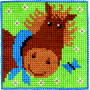 Permin Embroidery Kit Children's Kit Horse 25x25cm